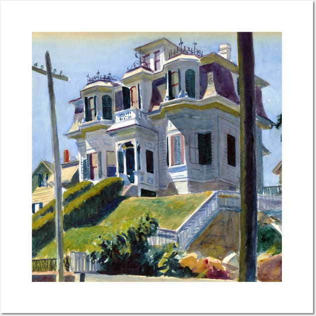 High Resolution Edward Hopper Haskell's House 1924 Wall Art by tiokvadrat